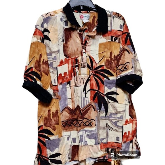 Hilo Hattie Other - Hilo Hattie Authentic Hawaiian Pullover Shirt Mens Size XL Coconut Shell Buttons
